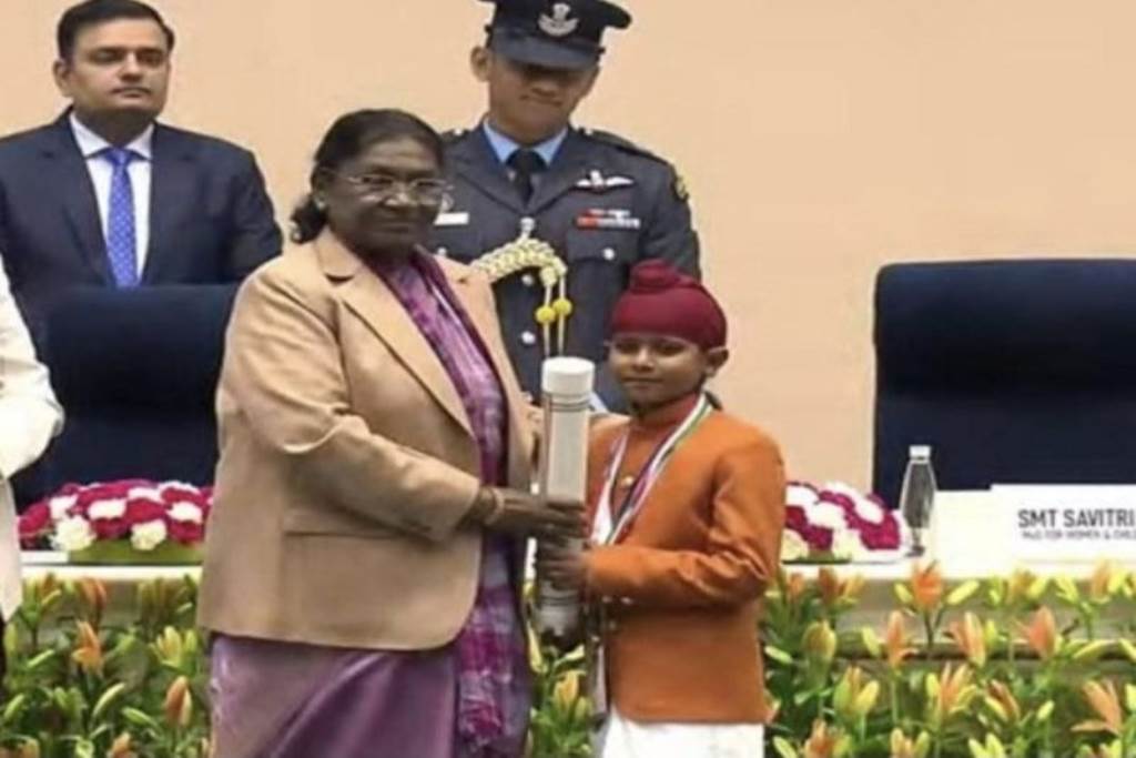 Veer Bal Diwas Shravan Singh who showed courage during Operation Sindhur honoured by the President
